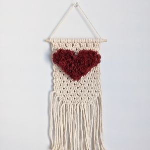 Handmade heart wall hanging